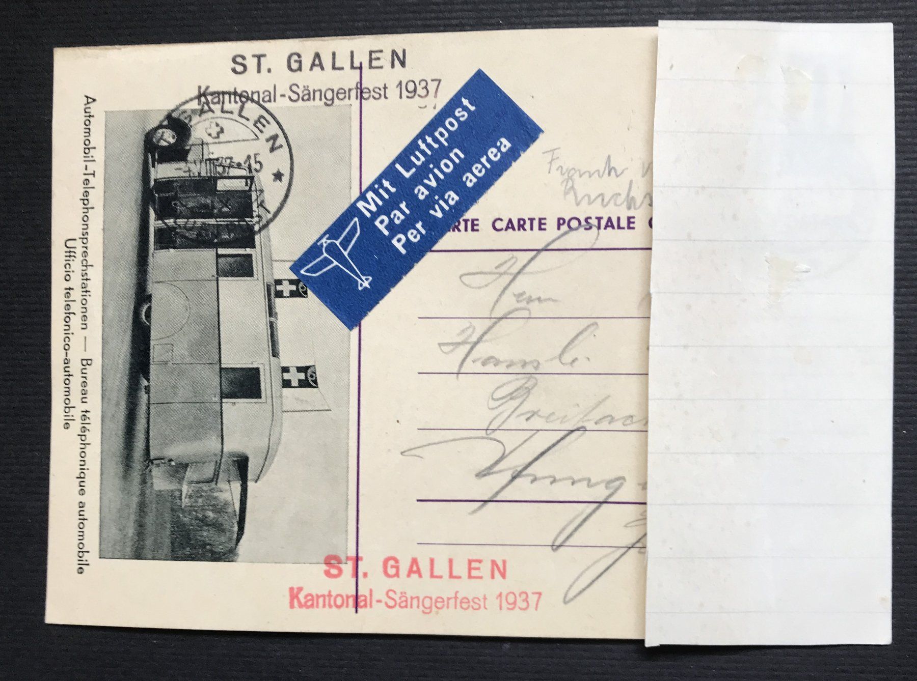 Tutti i francobolli: BRIEFMARKE LUFTPOST – Usato da Ostermundigen venduto da Heavenmaus75 1