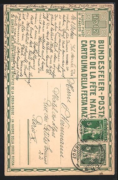 Cartoline postali: H.B. Wieland, Einwohner schwengt die Sch – Usato da Berlin venduto da bartko-reher 1