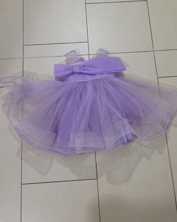 Kinderkleid lila Tüll Grösse 86 sehr guter Zustand