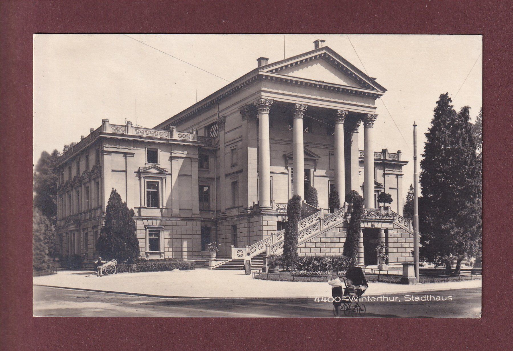 Ansichtskarten: WINTERTHUR - Stadthaus - Leute - 1924 – Gebraucht aus Pully von nicecards