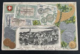 Prägekarte Wädenswil Münzen und Geldscheine 