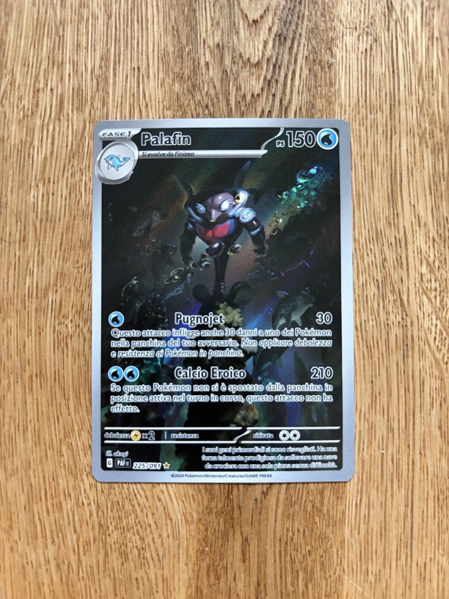 Pokémon Carte collezionabili: Pokemon Palafin AR 225/091 IT – Nuovo (secondo la descrizione) da Celerina venduto da vyn_90