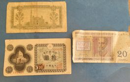 Antike Banknoten, 40er/50er Jahre