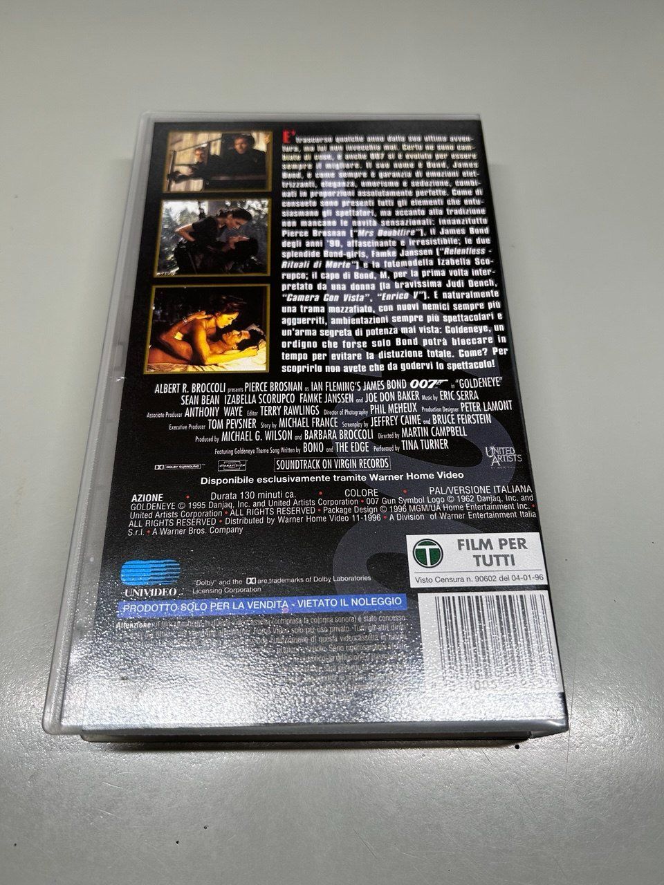 Tutti i VHS: VHS di GoldenEye - James Bond 1996 – Usato da Giubiasco venduto da LorisVale 1