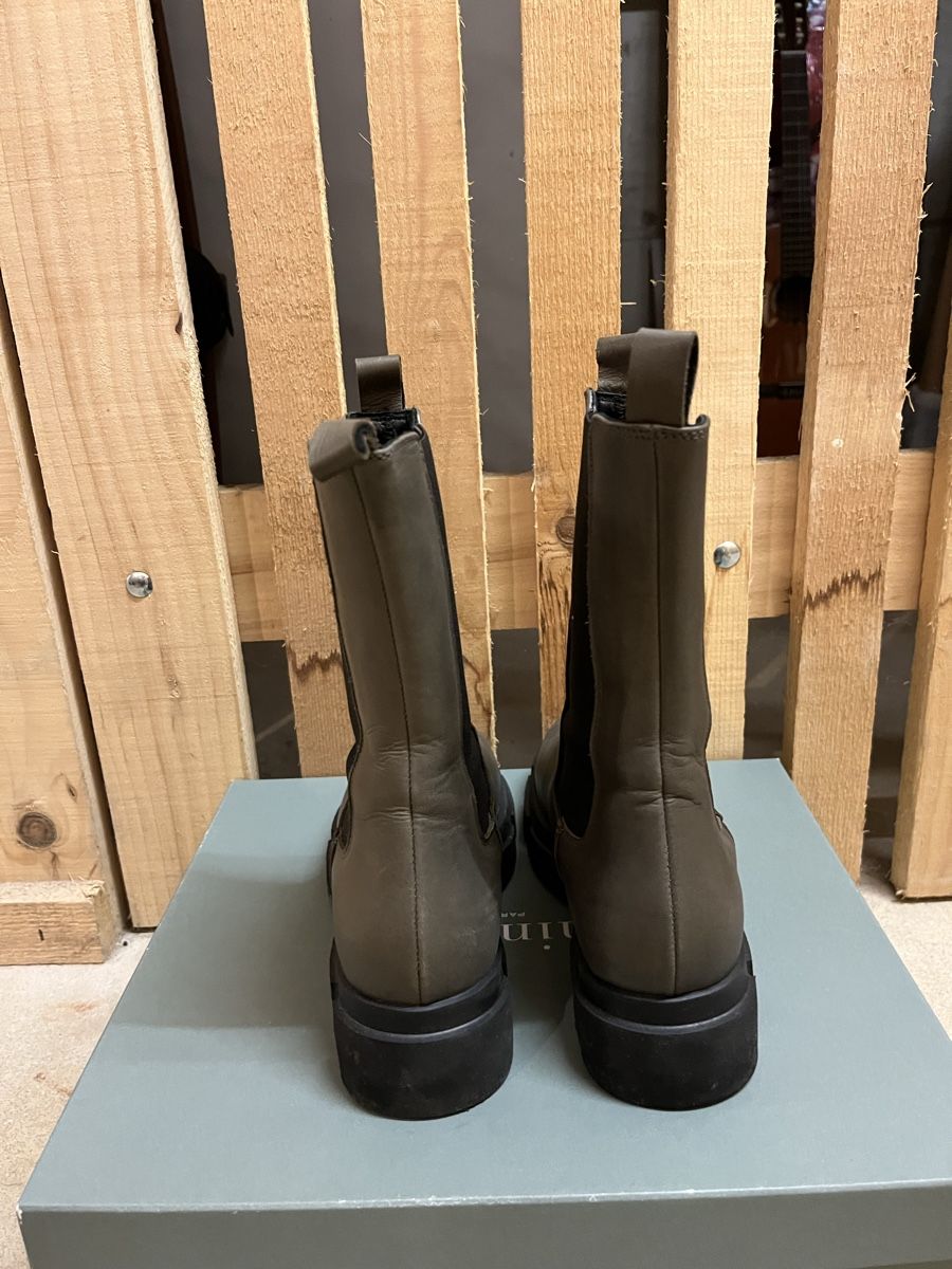 Damenschuhe: Bottines/boots Minelli kaki, cuir, taille 39 – Neu (gemäss Beschreibung) aus Hauterive NE von Lipal 4