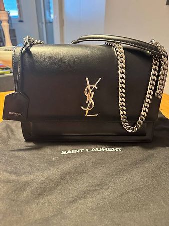 YSL- Saint Laurent SUNSET LARGE BLACK