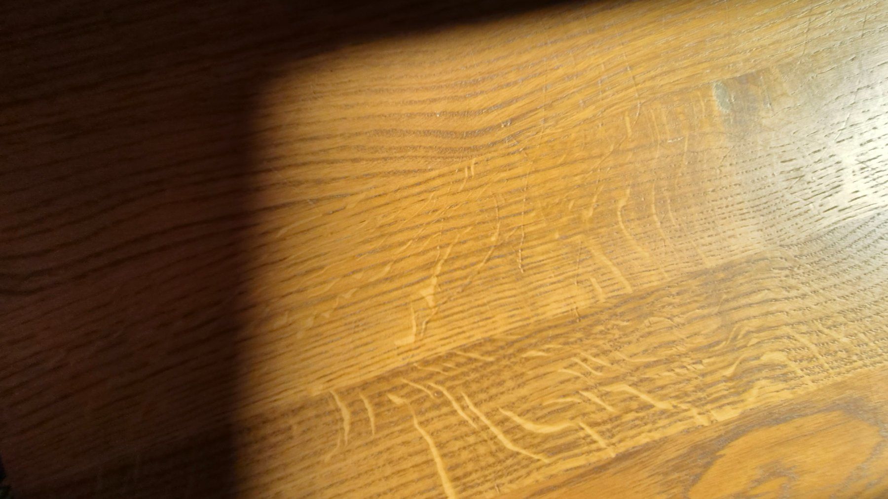 Ethnicraft Tische: Table à manger Ethnicraft en chêne – Gebraucht aus Porrentruy von Woolite 2