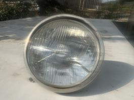Scheinwerfer rund mit Glas und Aluring