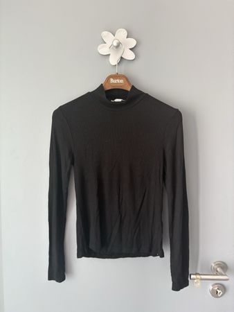 Pull col roulé noir New Yorker taille S femme 