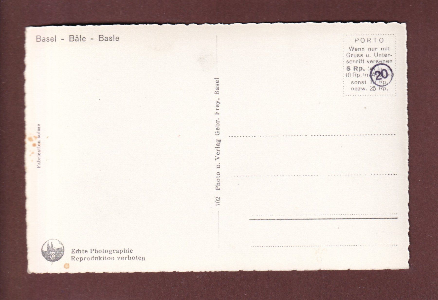 Cartes postales: BASEL - 4 Bilder – D'occasion à Pully par nicecards-shop 1