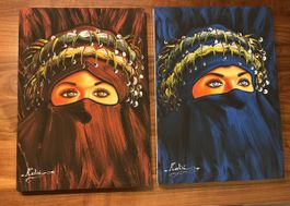 2 Marokkanische Orginale Bilder au Lenimwand