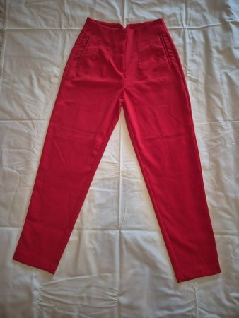 👖Pantalon rouge Amisu taille 38 comme neuf, idéal été