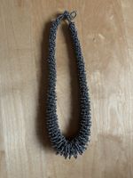 Halskette - Afrika - Perlen - Necklace - Beads - anthrazit