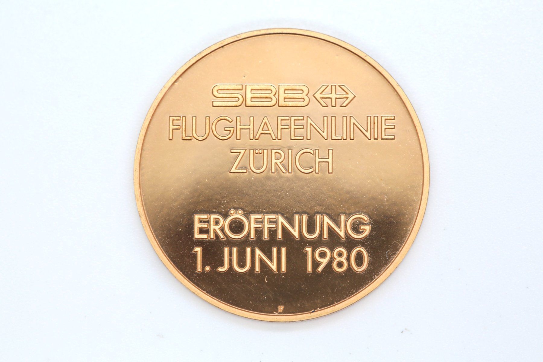 Medaillen: SBB Flughafenlinie Medaille – Gebraucht aus Reinach BL von Han-Numismatik 1