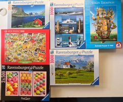 Diverse Puzzle-Sammlung: Ravensburger, Schmidt.
