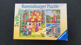 3 kleine Ravensburger Puzzle Märchen