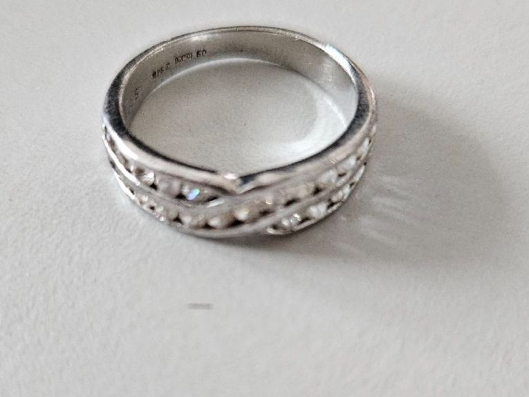 Anelli: Silberring 925 mit Zirkonia, Grösse 50 – Usato da Urdorf venduto da Colina 3