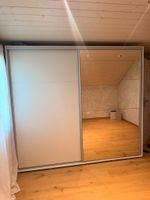 Schwebetürenschrank REVA 230 mit Spiegel Weiss matt