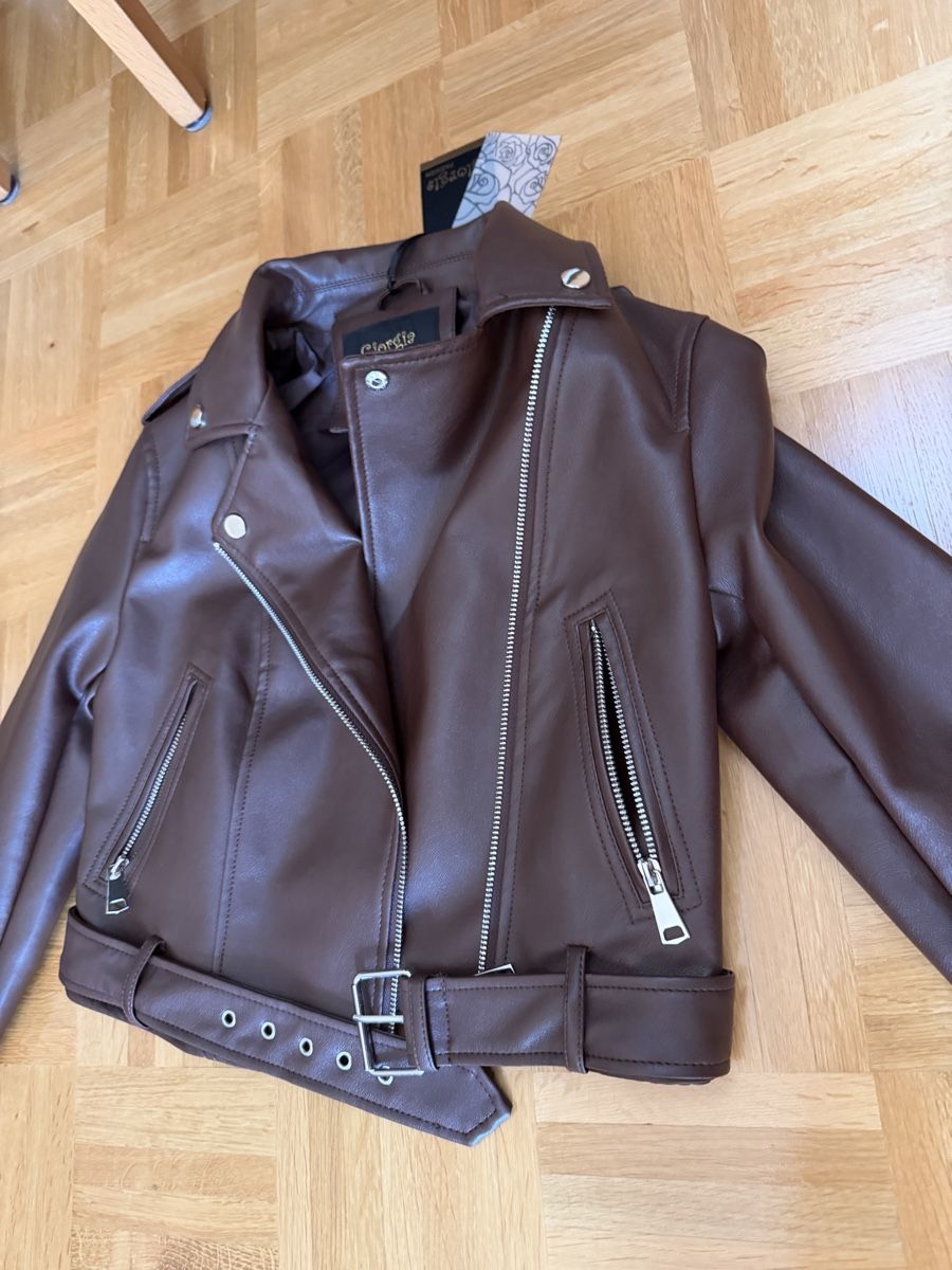 Giacche: Kunstlederjacke braun Grösse S neu  – Nuovo e nell'imballaggio originale da basel venduto da kevinbasel92 1