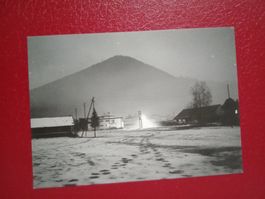 Einsiedeln Weihnachten Foto Martin Linsi s/w Karte