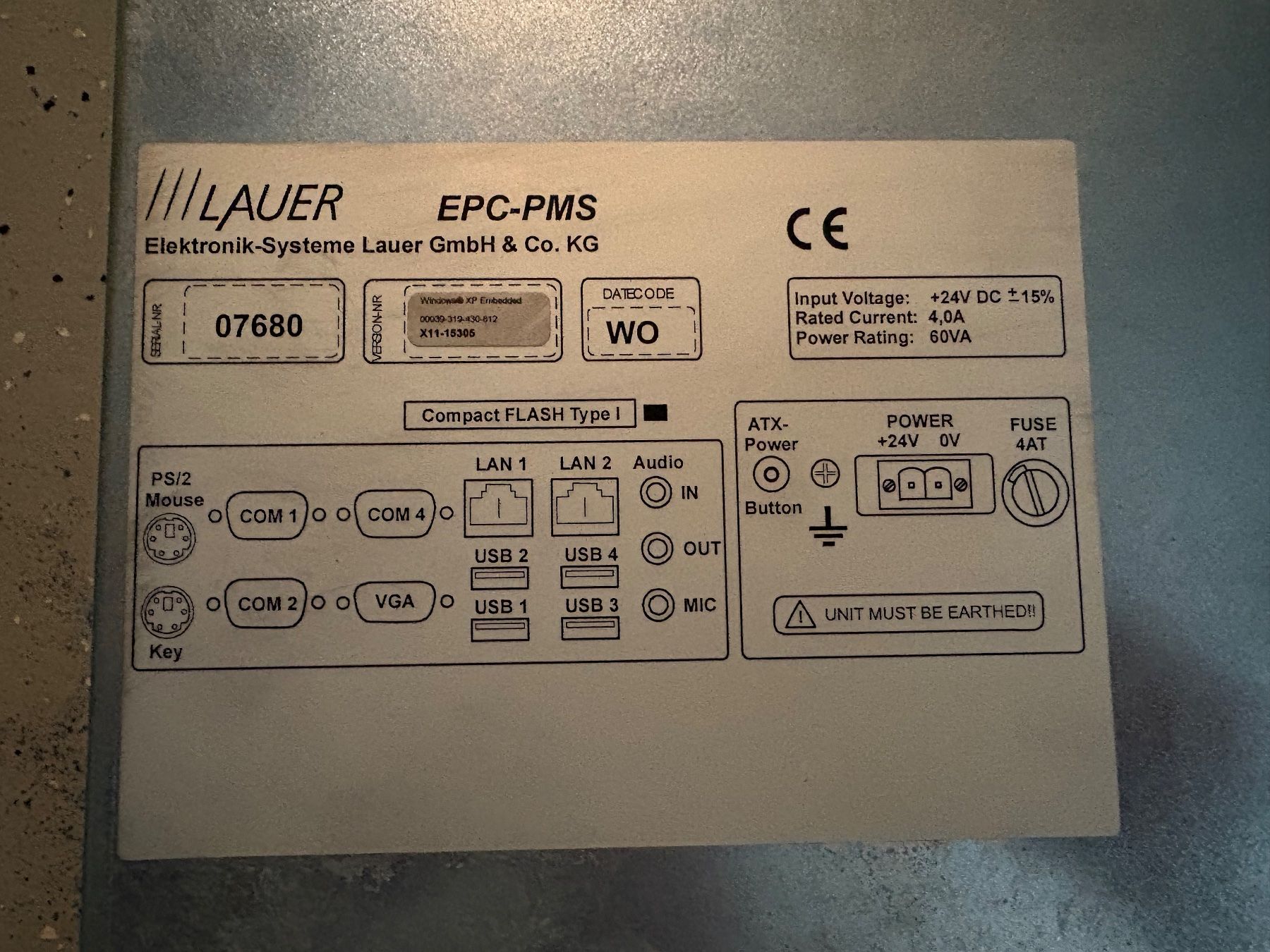 Componenti elettronici: Saia-Burgess Web Panel EPC LX 1500tc Embedded Industrial PC – Usato da Sarmenstorf venduto da Tinkao10 1