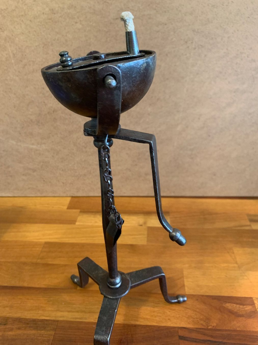Lampade: Öllampe aus Schmiedeeisen – Usato da Winterthur venduto da sommer_2019 3