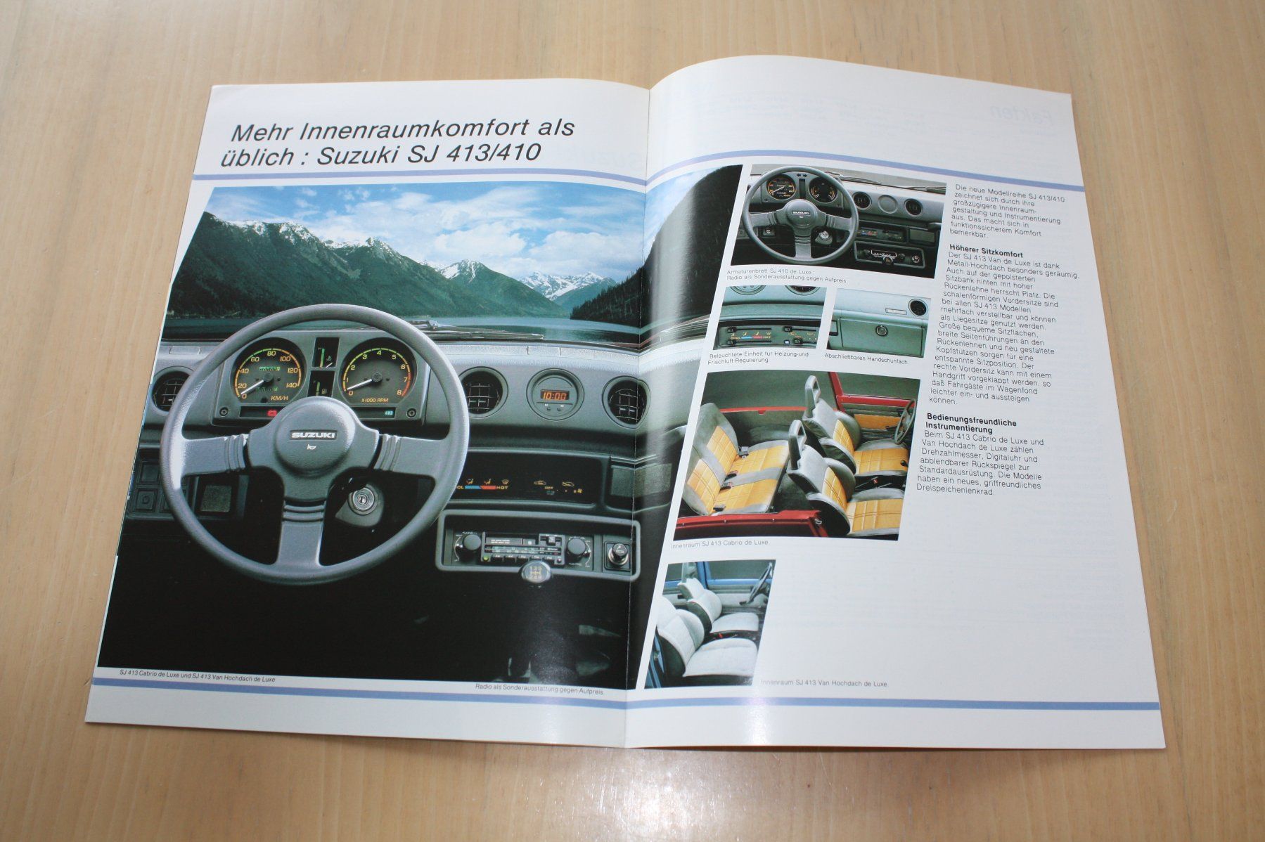 Documenti: Suzuki SJ413/410 Prospekt - 1985 – Usato da Wikon venduto da erwin400 6