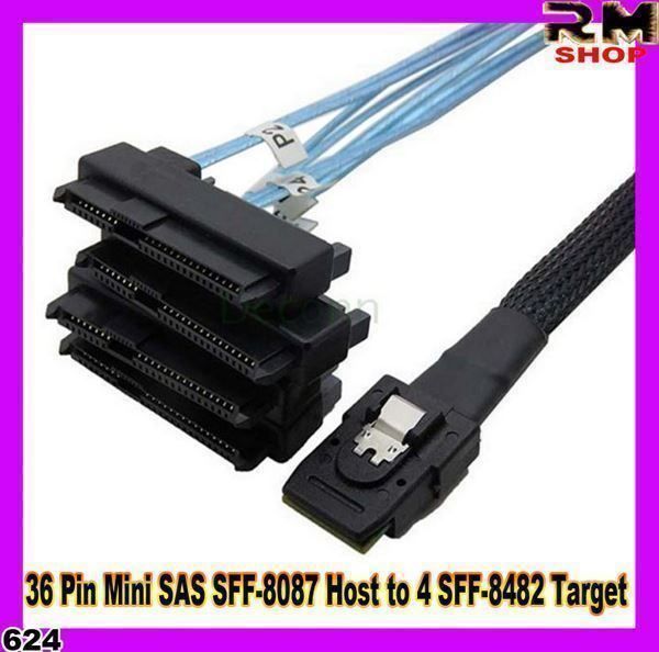 Cavi: SAS SFF-8087 Host to 4 SFF-8 36 Pin Mini – Nuovo e nell'imballaggio originale da Unterägeri venduto da RmOnline