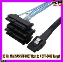 SAS SFF-8087 Host to 4 SFF-8 36 Pin Mini