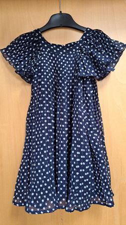 Sommer Punkte-Kleid von 3 pommes, Gr. 110 cm / dunkelblau