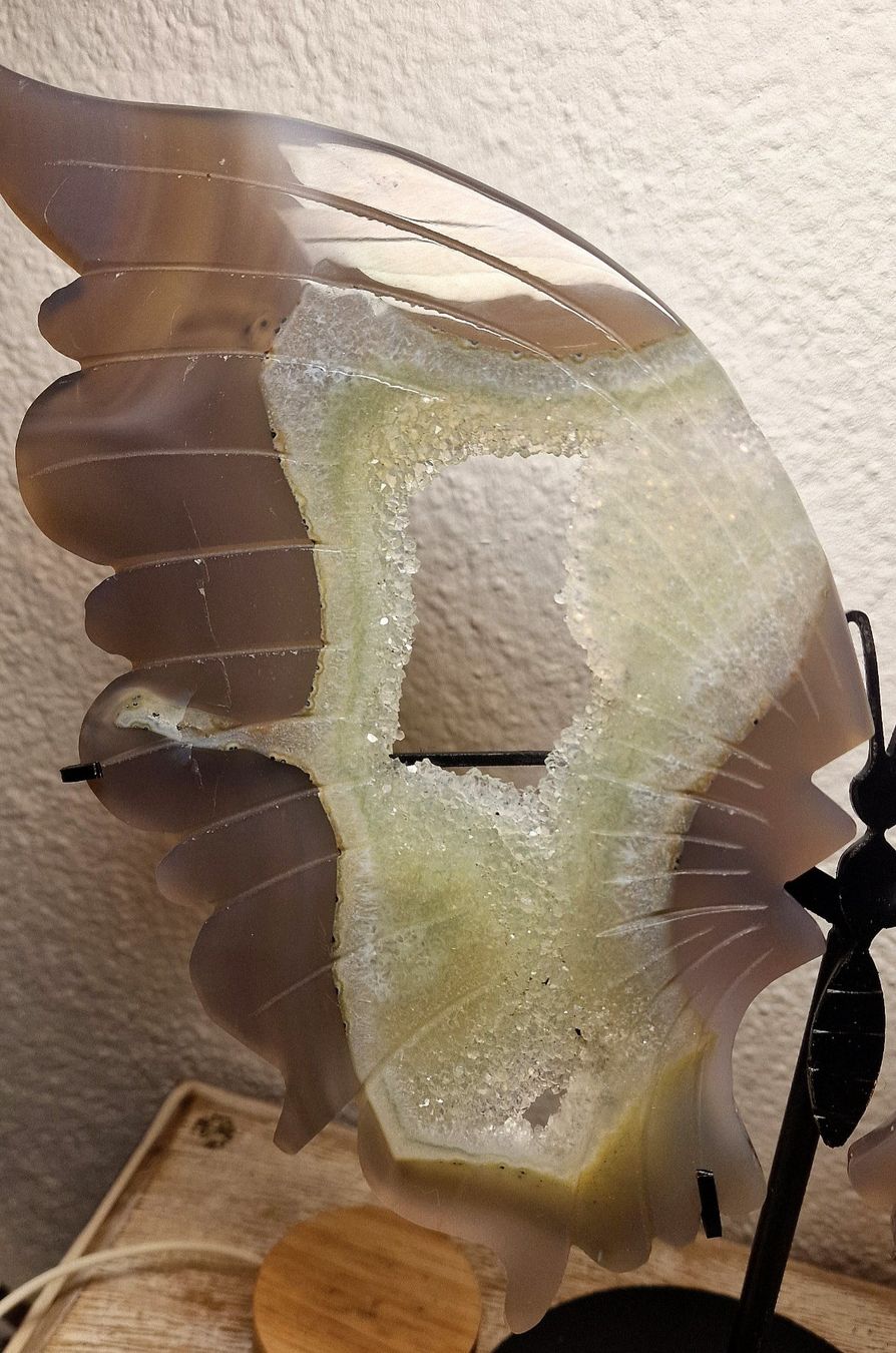 Mineralien & Heilsteine: Top grosse Achat Schmetterlingsflügel – Neu (gemäss Beschreibung) aus Matzingen von Shay_Crystalz 1