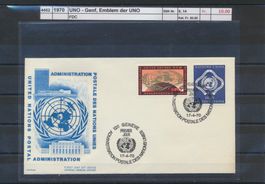1970 UNO - Genf, "Emblem der UNO", FDC