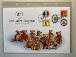 Grossbrief 100 Jahre Teddybär aus Selbstklebendem MH 2002 ET