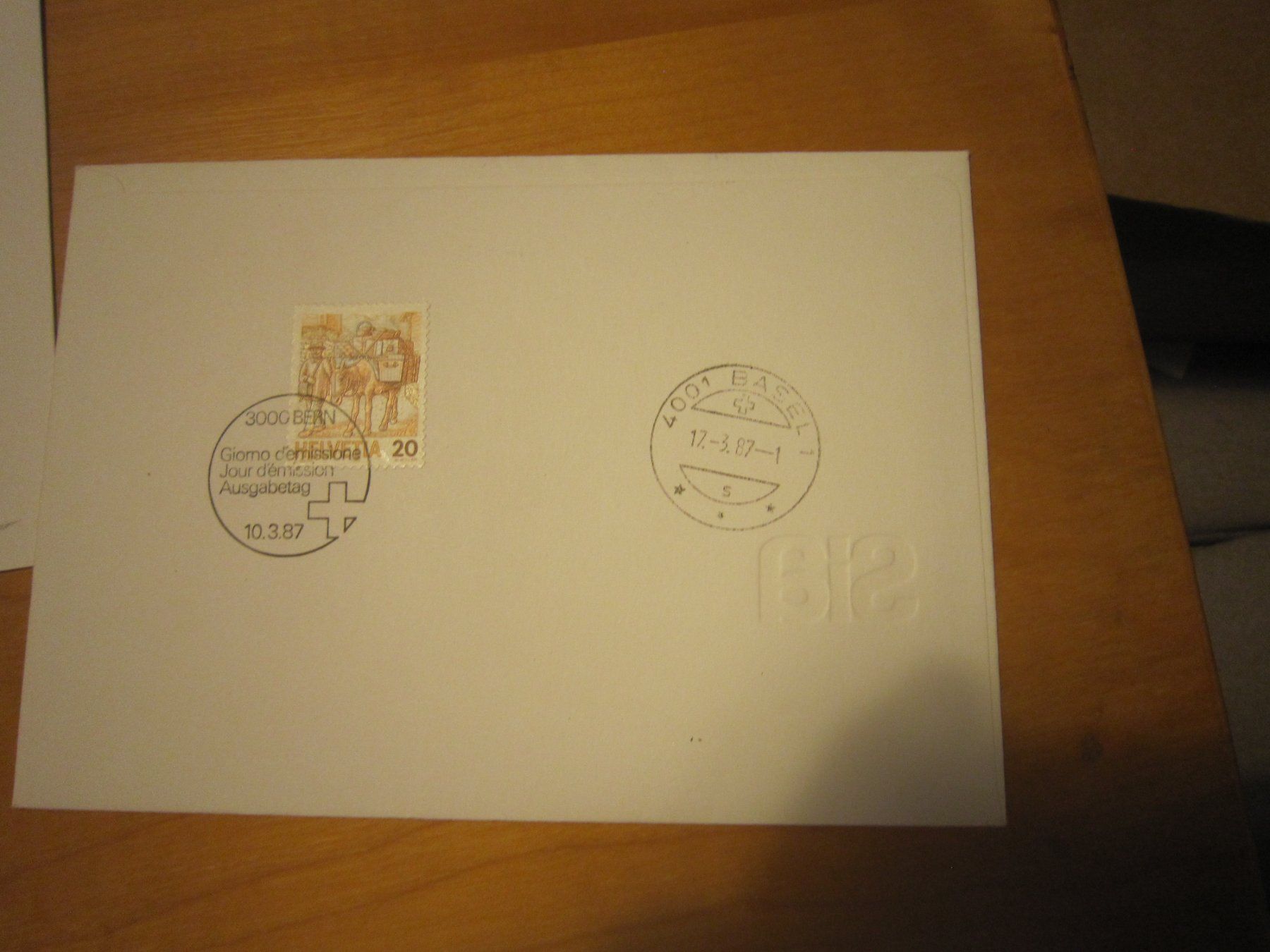 Tous les timbres: CH 1987 FDC Variationen – D'occasion à Gordola par Polentaefung 2