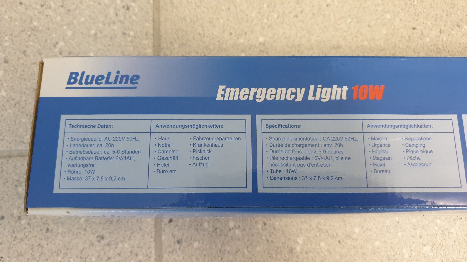 Lampade: BlueLine Emergency Light 10W – Nuovo e nell'imballaggio originale da Stäfa venduto da Supertramp73 3