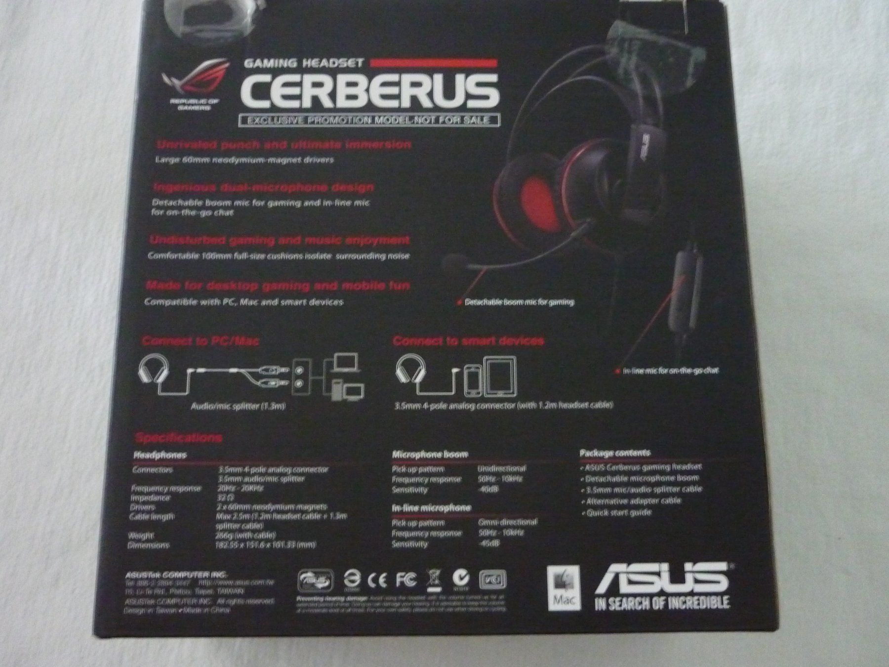Cuffie: Gaming Headset Cerberus – Nuovo (secondo la descrizione) da Vaduz venduto da red94angel 1