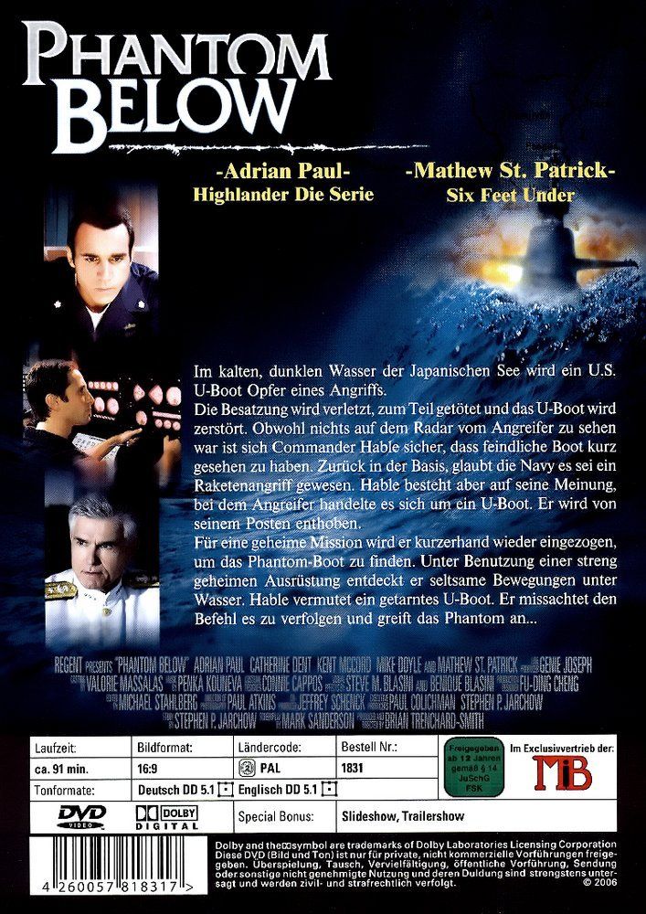 Tous les DVDs: Phantom below - der Jäger wird zum Gejagten – D'occasion à Lengnau BE par Fburren 1