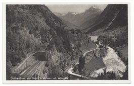 1930 AK Gotthardbahn und Reuss b. Wassen