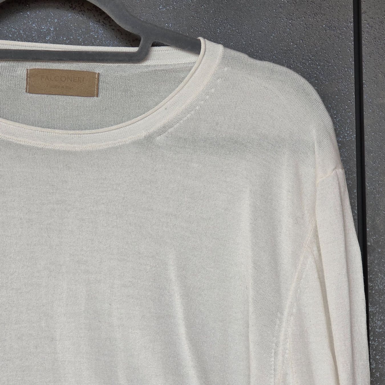 Falconeri Maglioni & Felpe: 🐸 FALCONERI SEIDENPULLOVER 52 PULLOVER SEIDE WEISS – Usato da Môtier (Vully) venduto da Frogs 1