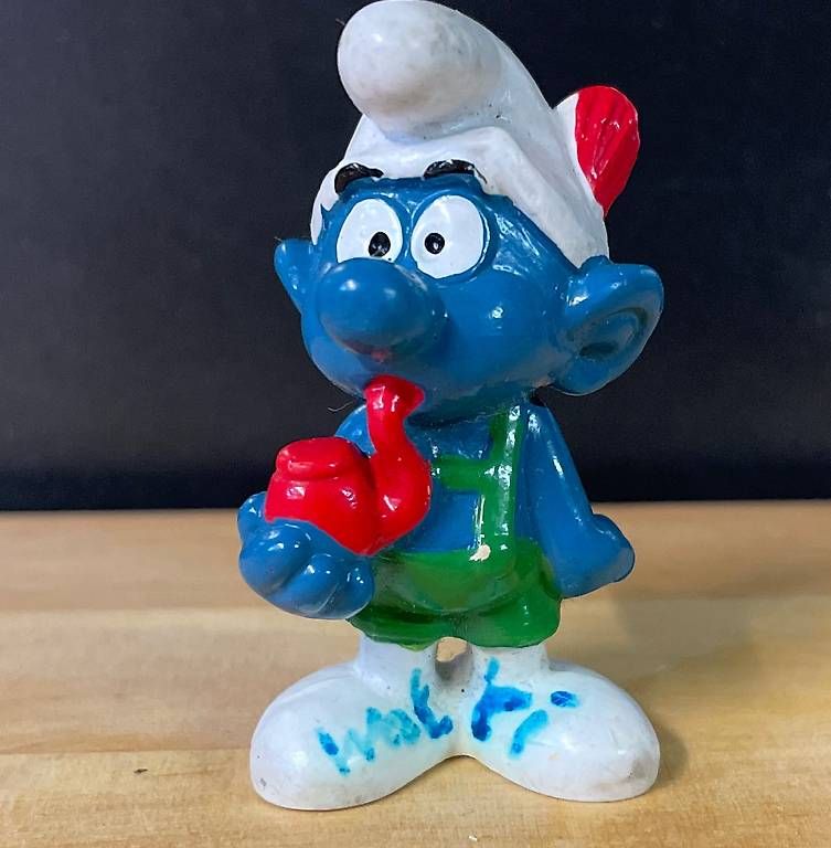 Schleich Statuette: Schlumpf Schleich 1974 – Usato da Therwil venduto da rubininio