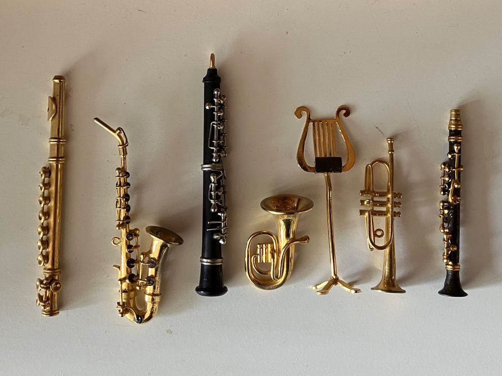 Miniatur Musikinstrumente Set + Kontrabass | Kaufen auf Ricardo