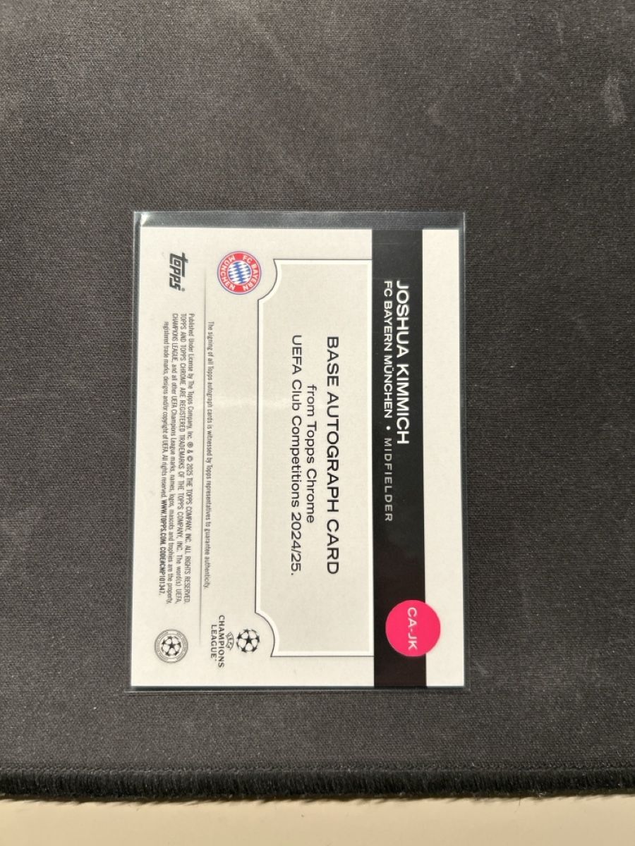 Topps Carte collezionabili: Topps chrome Joshua Kimmich auto /250  – Usato da Greppen venduto da hcv_cc2r 1