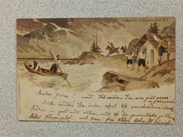 Litho PK / Schiller's - Wilhelm Tell Gelaufen 1902