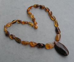 ♥ DOMINIKANISCHER Bernstein / KETTE ♥