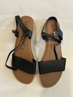 Schwarze Sandalen, Grösse 38/39  für den Sommer!