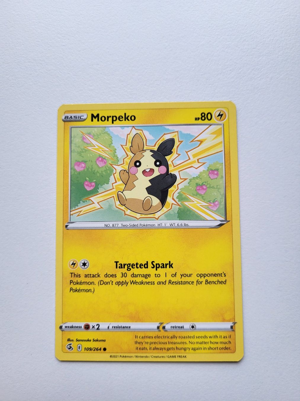 Pokémon Sammelbilder & Trading cards: Morpeko (Fusion Strike 109/264) – Gebraucht aus Erlenbach ZH von ram_mjn5