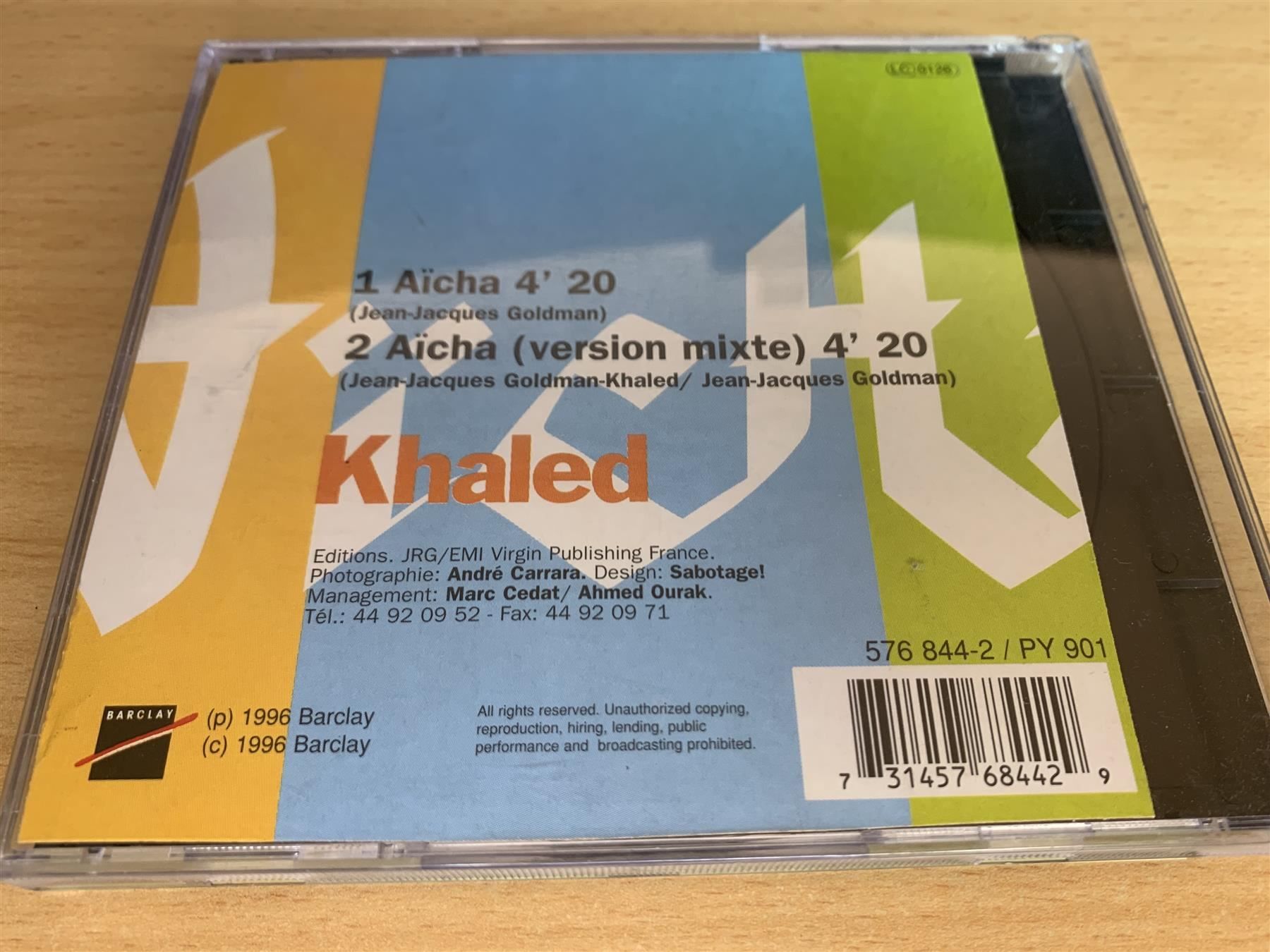 CD: Khaled – Aïcha - Single CD – Usato da Rikon im Tösstal venduto da Alpenmutz 1