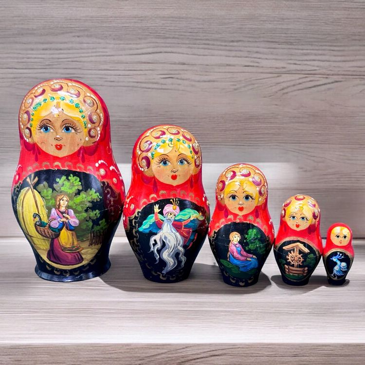 Loisir Créatif Adulte Cadeau Lot De 10 Poupées Russes Vierges Non Peintes (60 Pièces Au Total) - En Bois Naturel, De 2.3 à 5.6cm, Pour Artisanat, Peinture