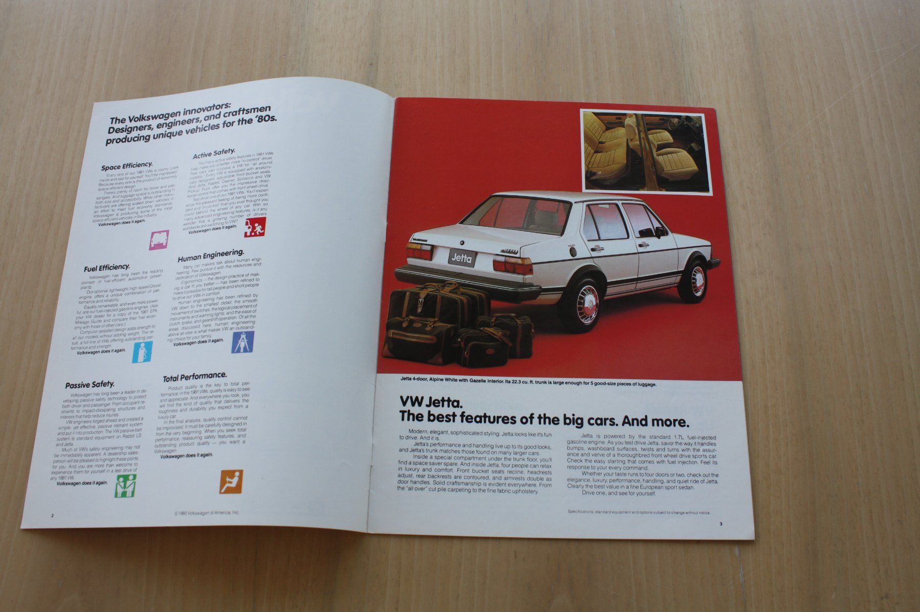 VW Documenti: VW Modell Programm Prospekt USA 1981 – Usato da Wikon venduto da erwin400 1