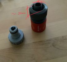 Gardena Schlauchverbindungs-Satz 3/4 Zoll-15-16 x 20-22mm (2